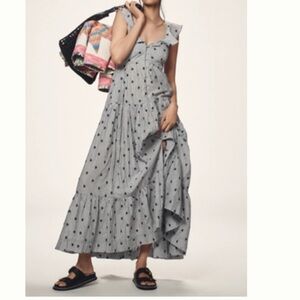 Pilcro NWT blue and white Maxi Dress